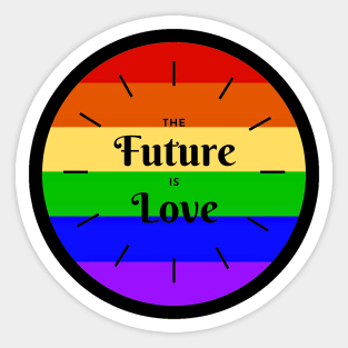 The Future is Love Rainbow Design Sticker